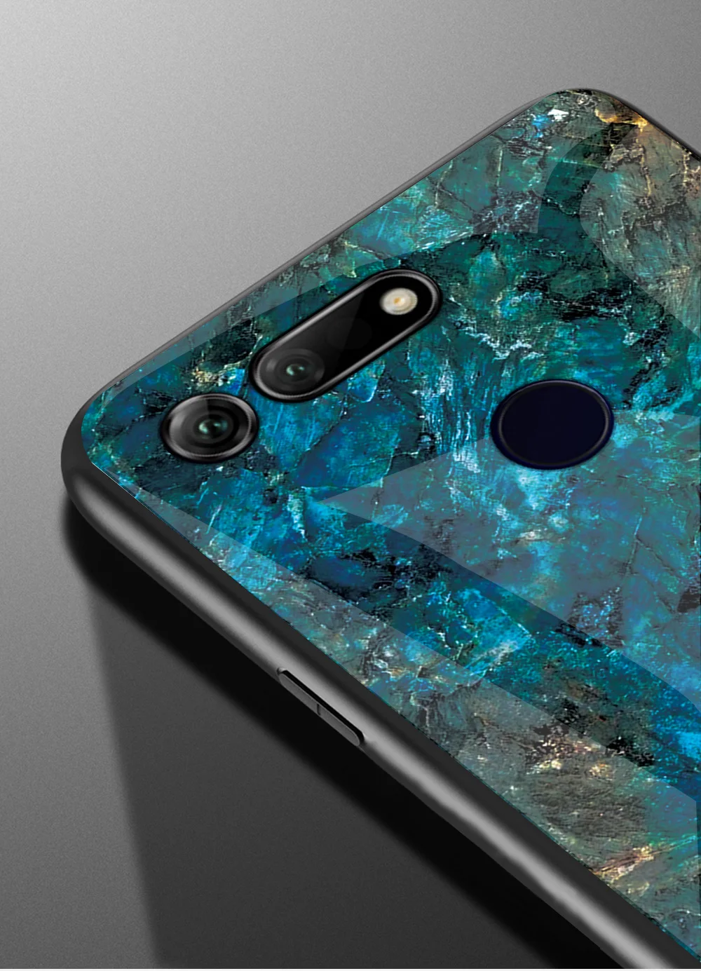 Мраморный жесткий чехол из закаленного стекла для huawei Honor View 20, чехол с градиентом, защитная задняя крышка для huawei Honor View 10, чехол для телефона