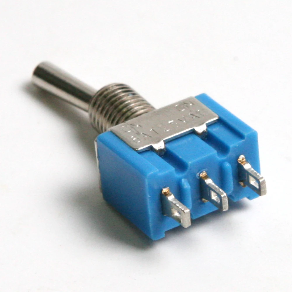 10 шт. 3PIN MTS 102 переключатель изолятор цвет СИНИЙ 125 в 6A AC стабильный надежный длина