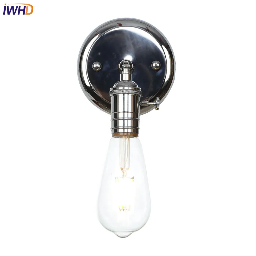 Ретро iwhd Nordic светодиодный настенный светильник гладить RH промышленные Лофт Wandlamp Винтаж крепления настенного светильника для домашнего освещения аппликация Murale