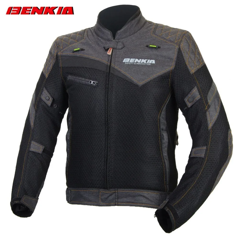 BENKIA JS11 Мотоциклетная Куртка Мото джинсовая куртка мото гоночная одежда
