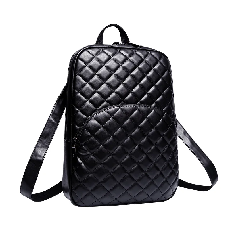 Сумки для Для женщин 2018 искусственная кожа рюкзак Бизнес Lingge Mochila Feminina SJB-034 черный