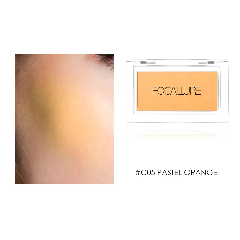 C05 FOCALLURE 9 видов цветов Румяна для лица Пудра натуральная Щековая основа минеральный пигмент Стойкий матовый румяна палитра - Цвет: C05