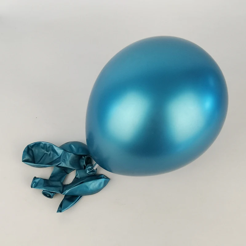 Metallic blue 3,2 г Новые блестящие латексные шары с металлическим жемчугом толстые Хромированные Металлические цвета надувные воздушные шары Globos декор для дня рождения - Цвет: Metallic blue