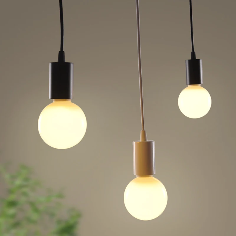 Современные DIY подвесные светильники E27 держатель лампы модный дизайн для украшения дома освещение оптовая