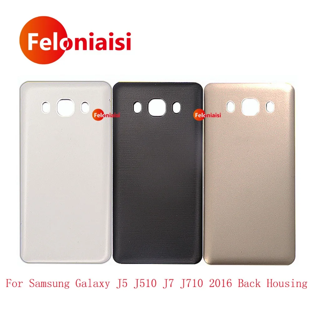 10 шт./лот для samsung Galaxy J5 J510 J510FN J510F 2016 назад Батарея крышка стеклянная задняя дверь