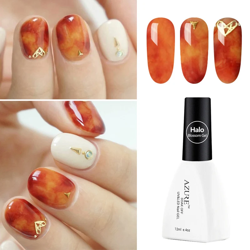 AZURE BEAUTY flossom Рисование Гель лак для ногтей прозрачный УФ дизайн эффект цветения