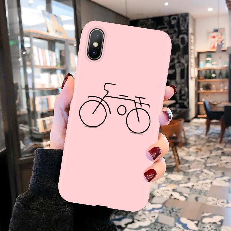 Чехол с мультипликационным французским бульдогом для iPhone 7, 6, 6 S, 8 Plus, Розовый матовый чехол для iPhone XS Max, для iPhone 11 Pro Max, XR X, мягкий чехол из ТПУ - Цвет: Kfe-danche