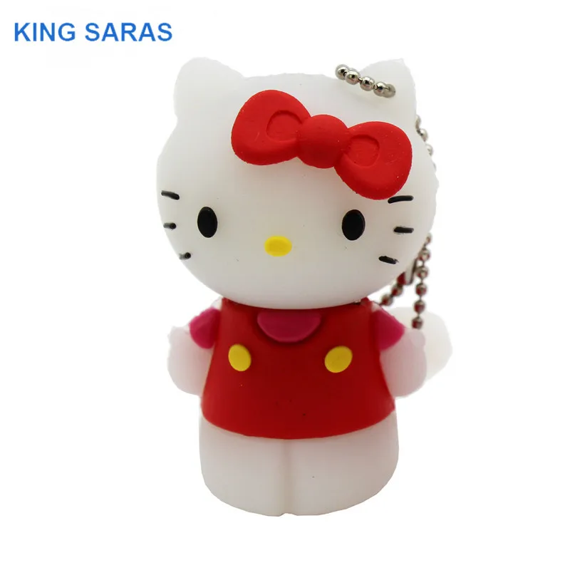 KING SARAS 6 coarl cute hello Kitty shoe usb флэш-накопитель usb 2,0 4 ГБ 8 ГБ 16 ГБ 32 ГБ 64 ГБ флешка, подарок