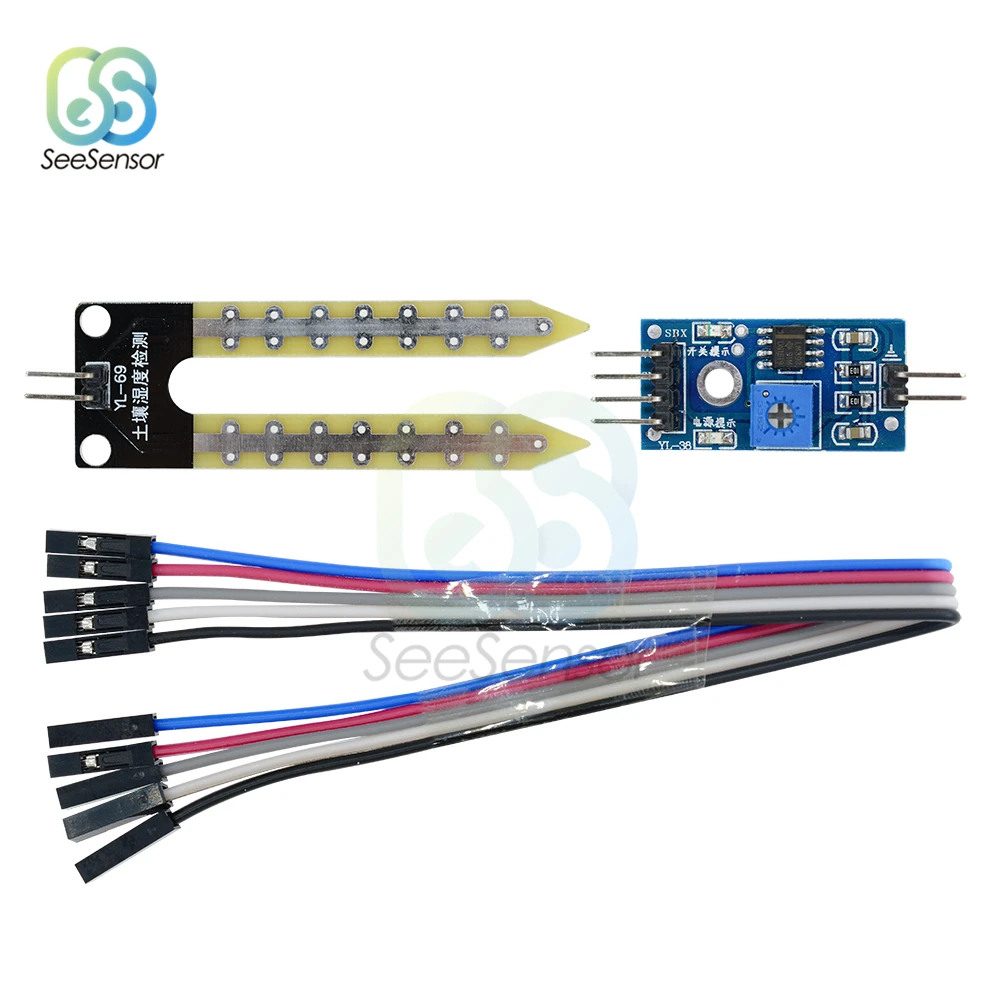 Модуль датчика влажности почвы для arduino умная электроника набор сделай сам |