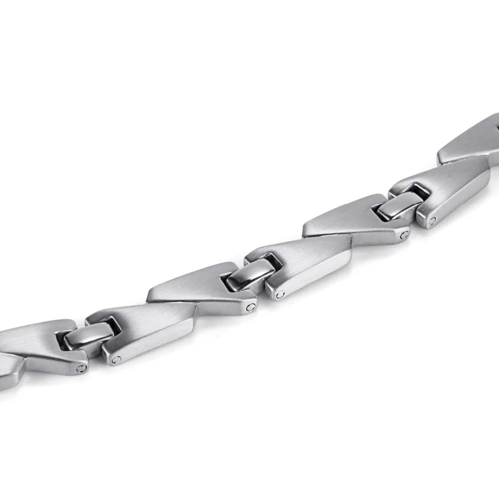 Rainso женские браслеты из нержавеющей стали полированные серебром магнитотерапия