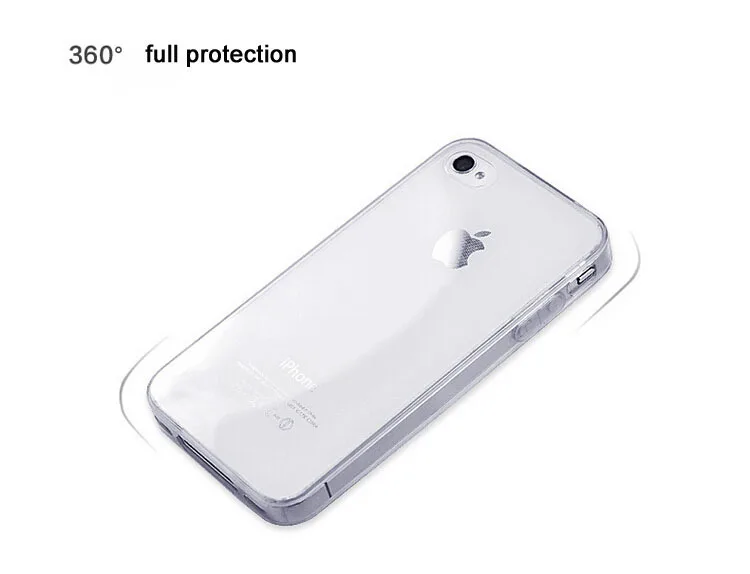 for iPhone 4 4S TPU case Transparent Clear Crystal Ultra Thin 0.3MM lightweight 4g Glossy Soft Cover|cover vest|cover hard casecase cover samsung