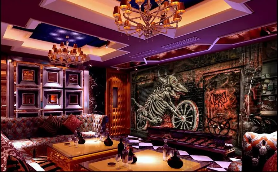 

WDBH Custom photo 3d room wallpaper Evil chariot car street graffiti brick home decor 3d wall murals wallpaper for walls 3 d