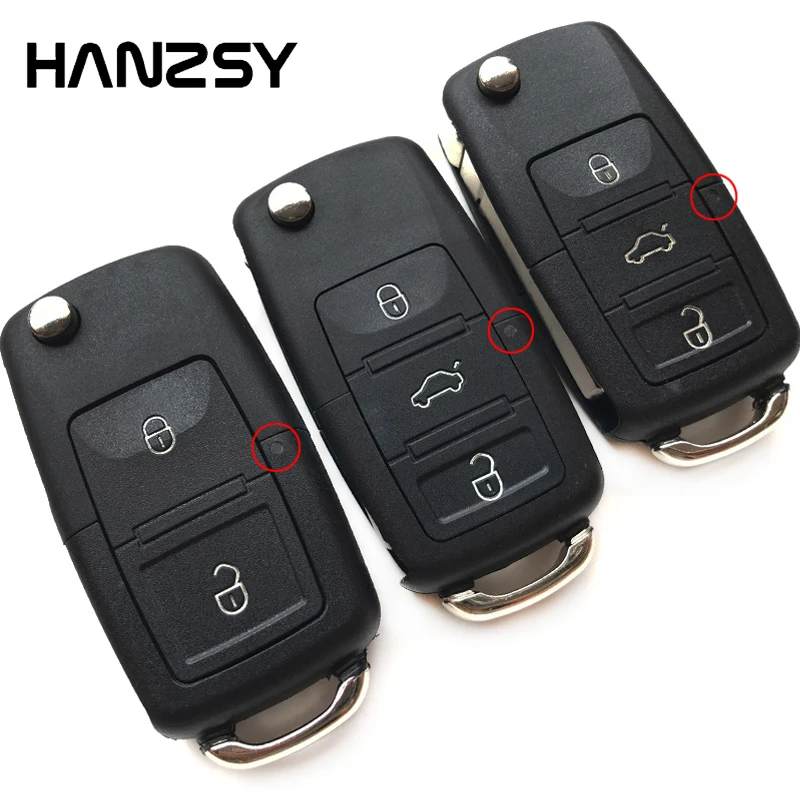 2/3 кнопки для VOLKSWAGEN VW SEAT Altea MK4 Alhambra Arosa Exeo Ibiza Leon откидной складной чехол для автомобильного ключа с дистанционным управлением