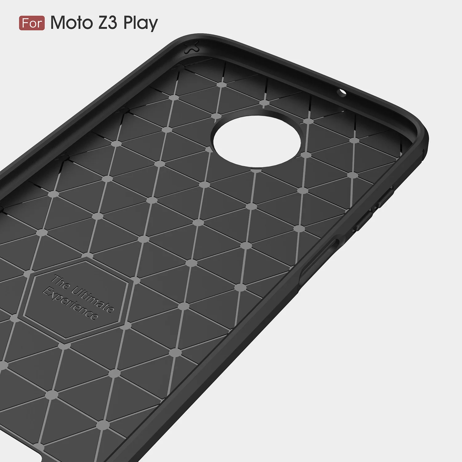 ТПУ чехол для Motorola Moto Z3 Z 3 играть углеродного волокна крышка мото Z3Play телефон