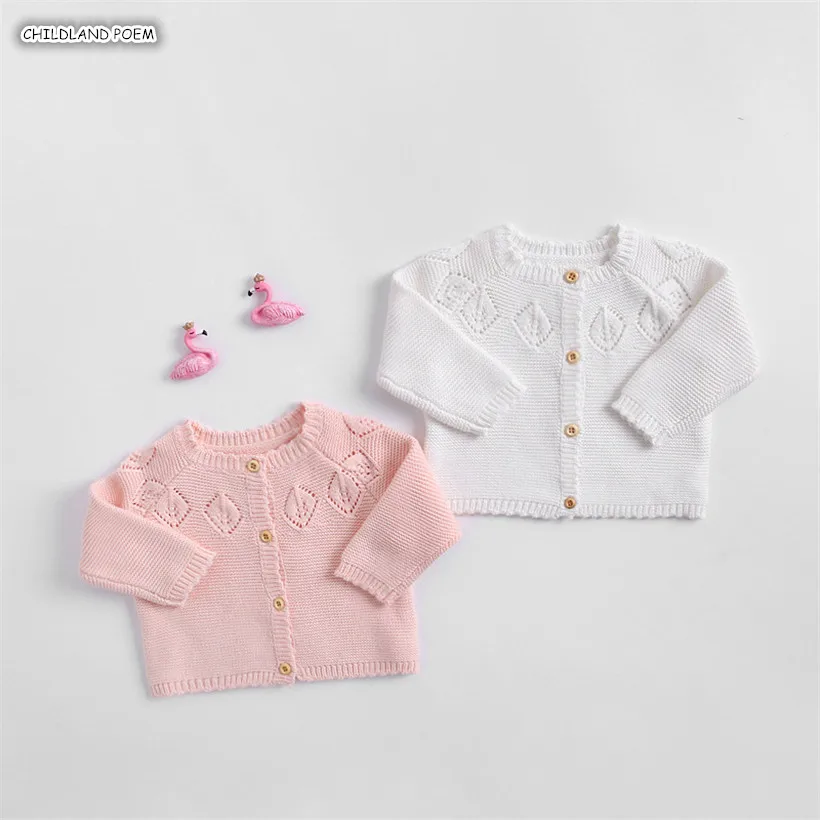 Детский свитер для новорожденных малышей на осень кардиган Куртка и пальто