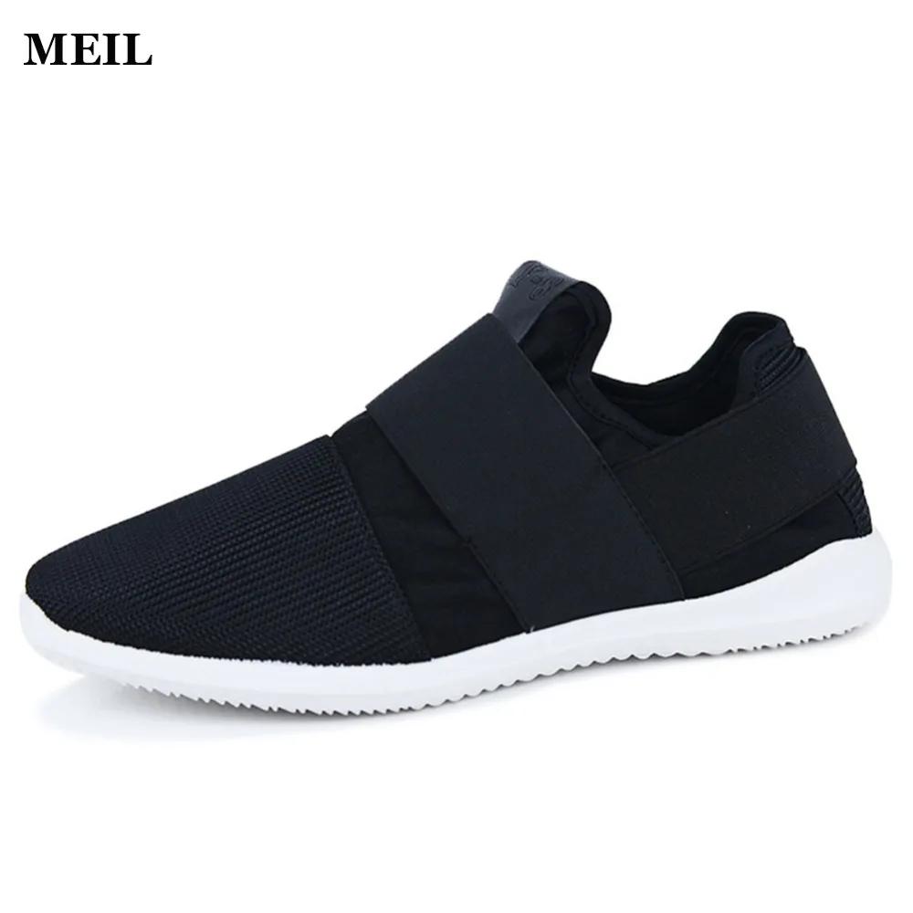 Cheap Air Mesh Fabric Mens Loafers Black White Color Cloth Patchwork Leisure Canvas Shoes for Mans Cool Walk | Обувь