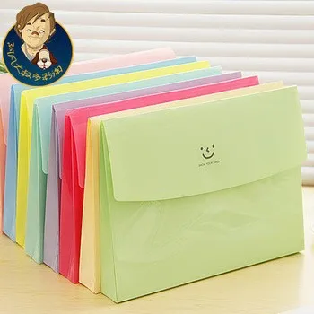 free shipping stationery box cute a4 transparent file folder bag paper bags supplies File Folder