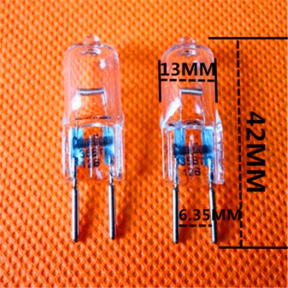 

5 Pcs G6.35 AC12V 20W 35W 50W 70W 100W Halogen Bead Pin Bulb Dental Light Bulb
