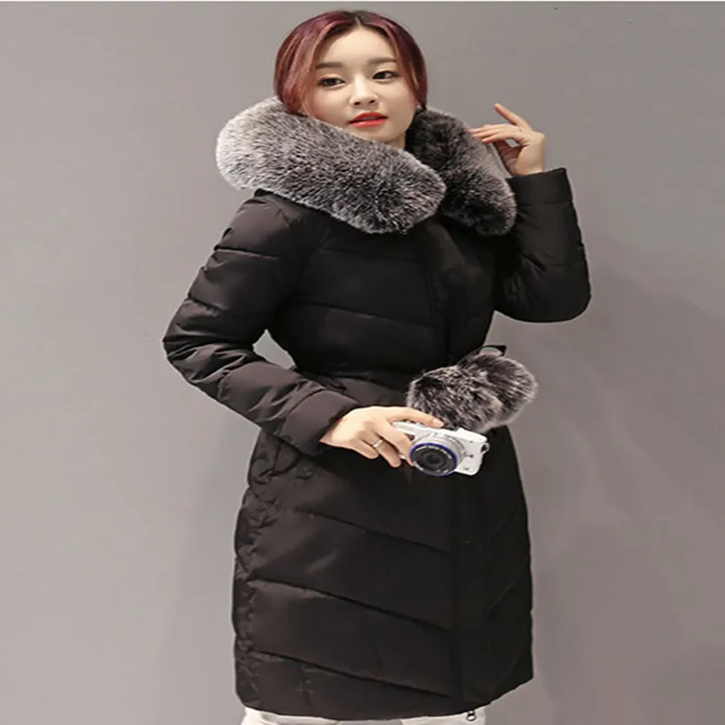 Новинка 2017 женские парки зимняя куртка Женская хлопковая стеганая Толстая