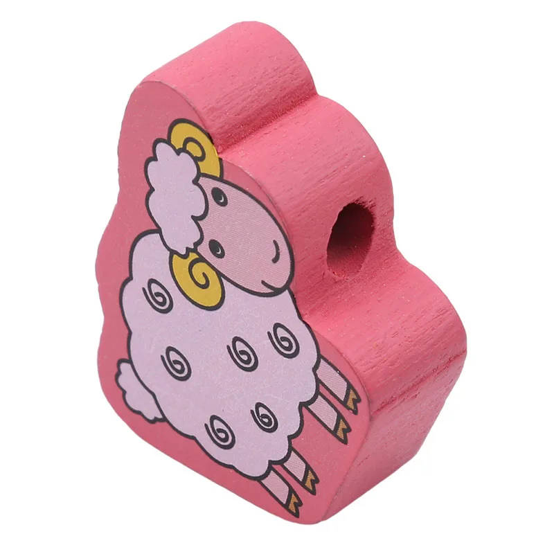 Высокое качество Детские красочные деревянные большие вышитые бисером