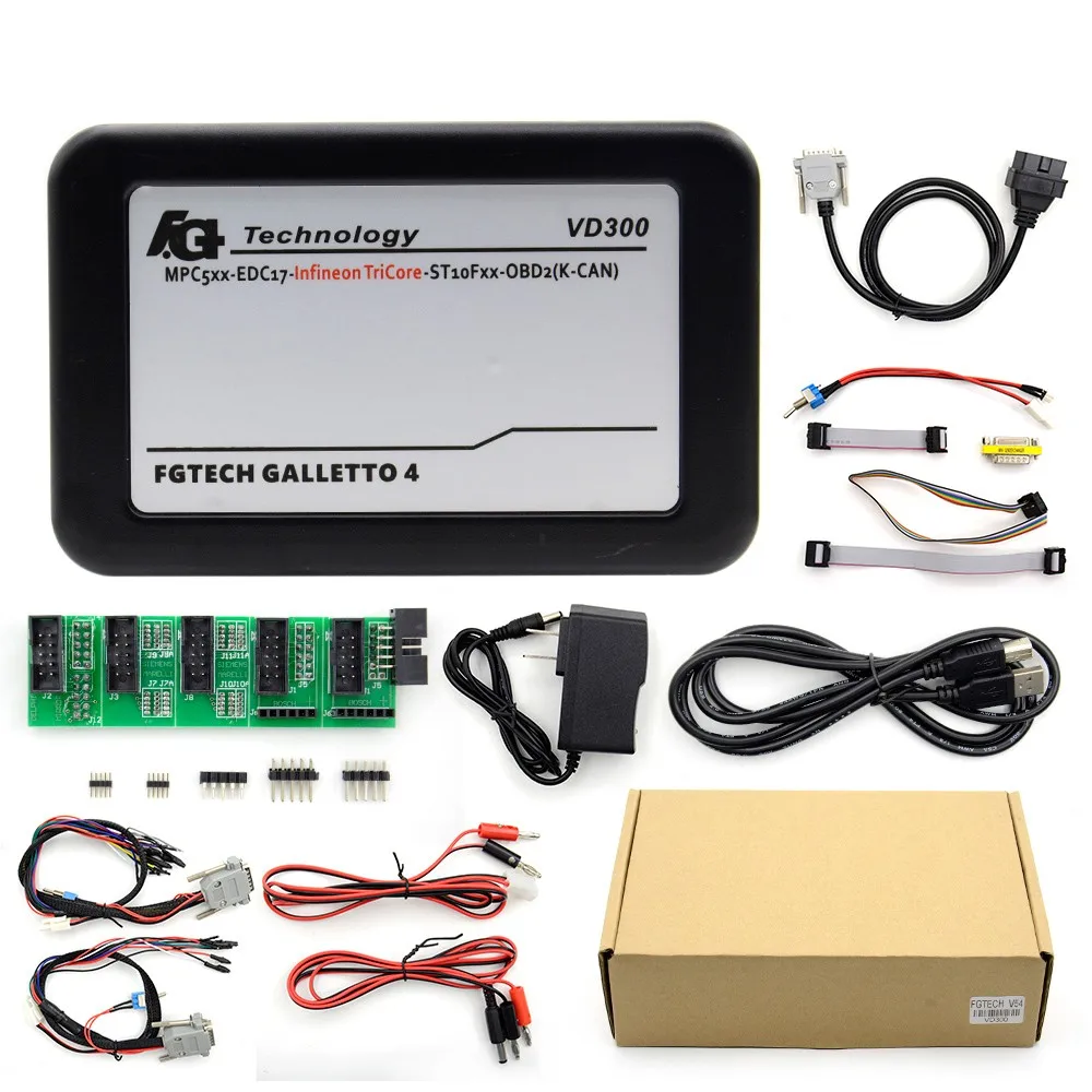 2019 Новое поступление V54 FGTech Galletto 4 Master BDM TriCore OBD функция FG Tech VD300 ECU Программатор