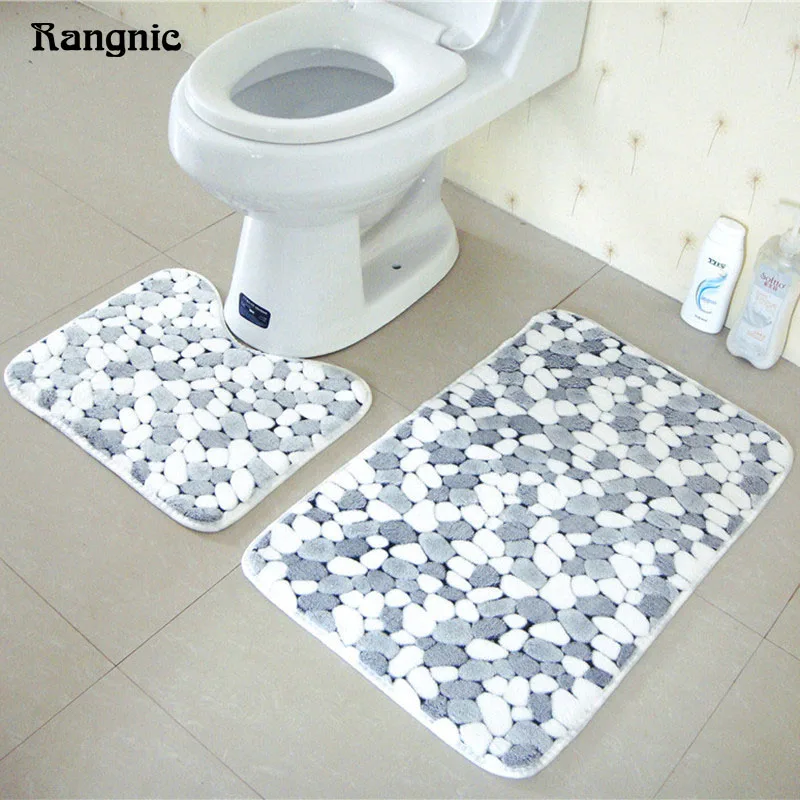 Rangnic коврик Ванная комната пены памяти ковер открытый офис кресло колодок 2 шт.