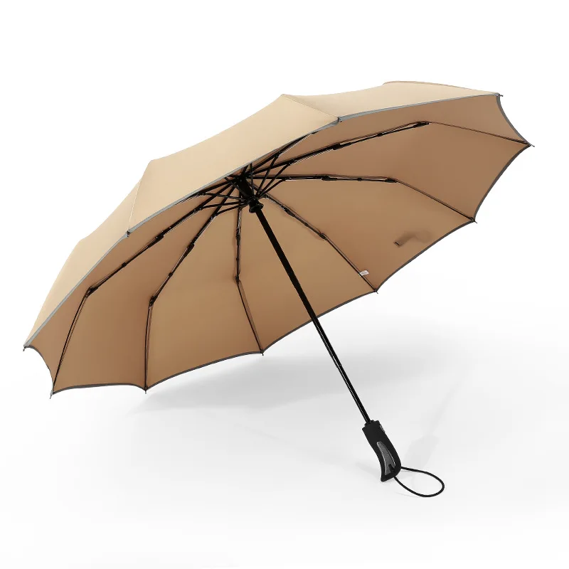 Компактный Зонт с автоматическим открытием автоматическая закрывающая полоска