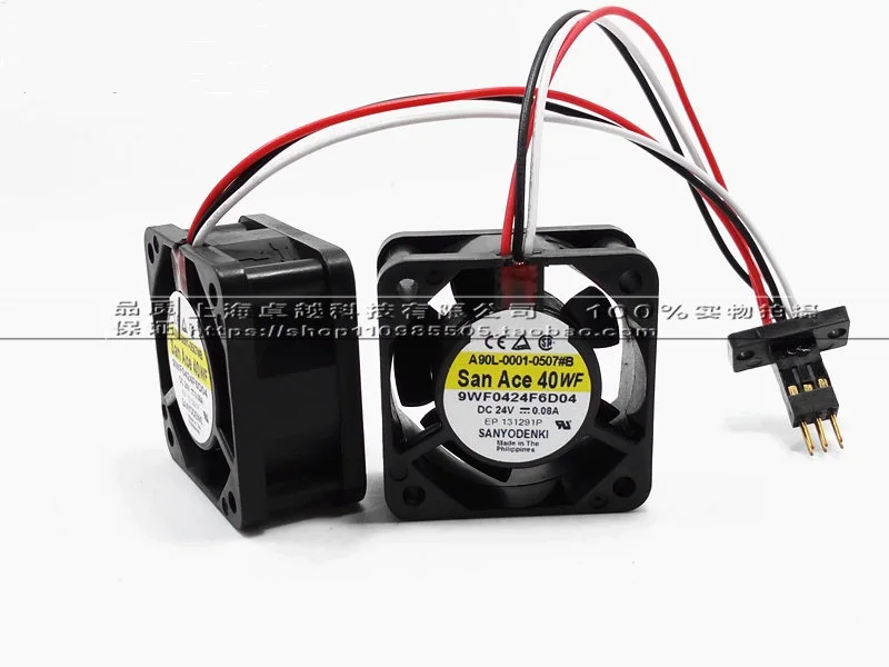9WF0424F6D04 24 В 4020 FANUC сервопривод 6 золотой иглы водонепроницаемый вентилятор