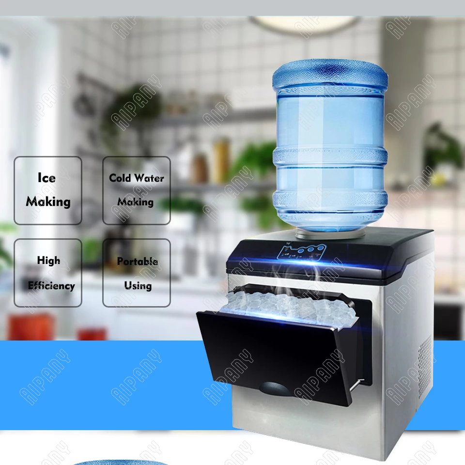 HZB25 electric bullet ice maker 25KG/24H portable ice making machine countertop ice machine silent automatic ice machine