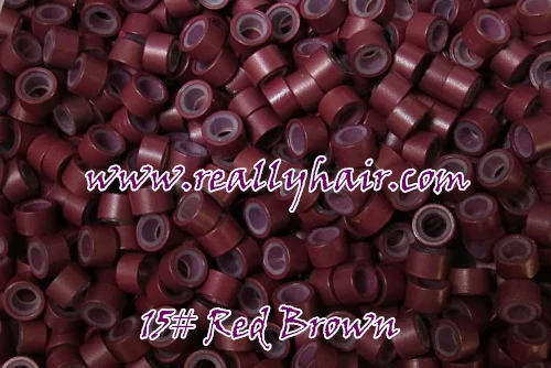 1000 шт/бутылка силиконовые накладные микро звенья кольца бусины для наращивания