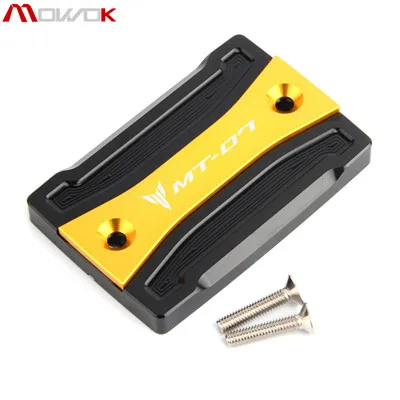 Front Gold Для Yamaha MT 07 mt07 FZ07 FZ 07 Tracer 700 Мотоцикл с ЧПУ Передняя и задняя Тормозная жидкость Cilinder мастер Крышка Резервуара - Цвет: Front Gold