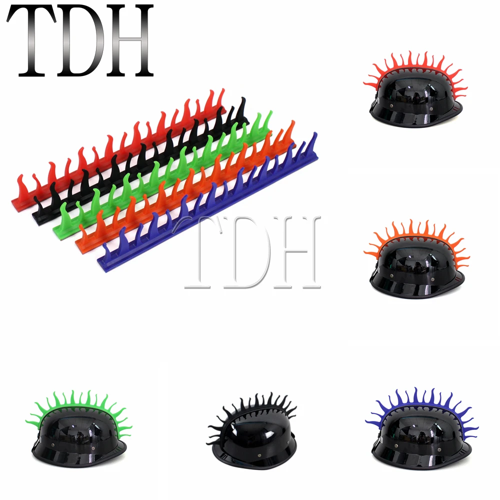 Мотоциклетный Mohawk наклейка на шлем резиновый Стик в стиле панк для грязного