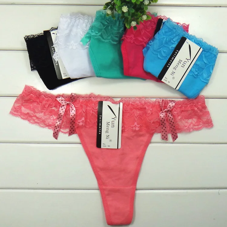 Комплект из 600 трусиков с низкой посадкой кружевные женские стринги хлопковые