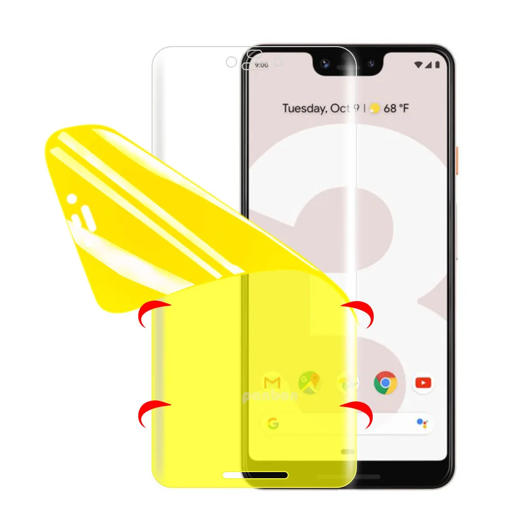NanoEdge Гидрогелевая пленка для Google Pixel/Google Pixel 3A XL 2 3 2XL 3XL Защитная экрана на