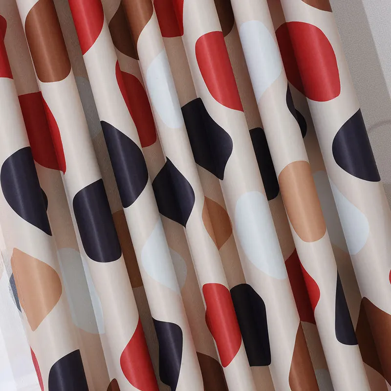 Шторы s для жизни Обеденная Спальня Корейский простой Современная печать