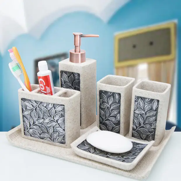 Современные аксессуары для ванной комнаты высококачественный набор из 5