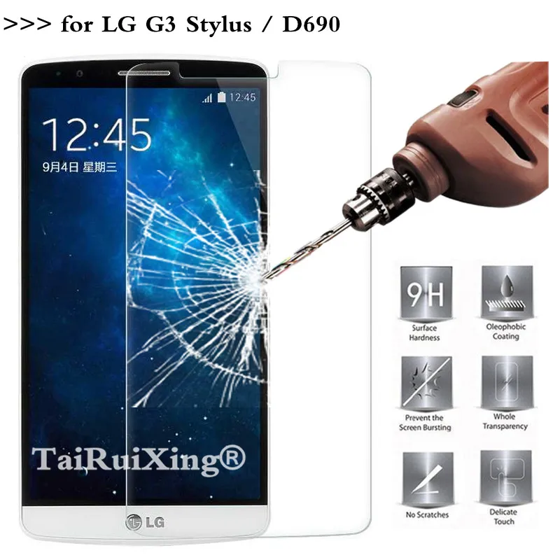 9H 2.5D 0 26 мм Закаленное стекло протектор экрана для LG G3 стилус Защитная пленка Stylus