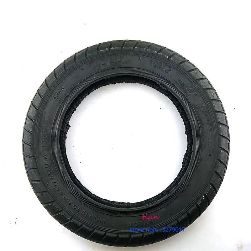 out tire 10 дюймов колеса xiaomi Mijia M365 колеса электрический скутер шины толще надувание колеса пневматические xiaomi m365 колеса диски 10x2 - Цвет: out tire