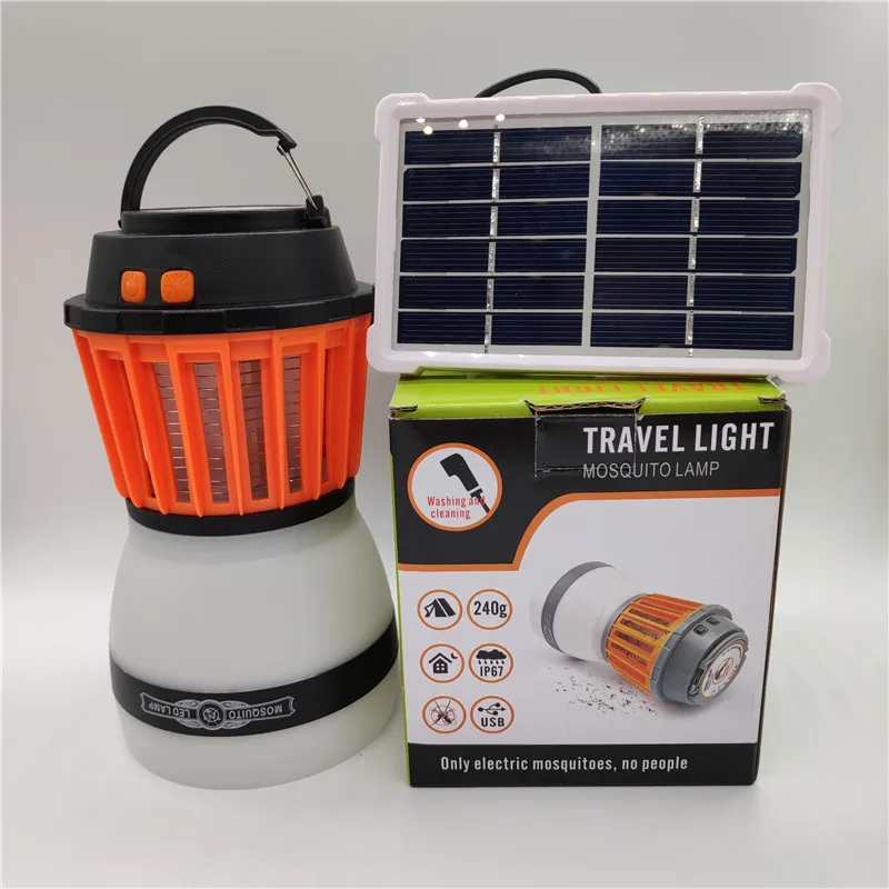 

Solar LED Mosquito Killer Lamps Light USB 2 in 1 Pest Control Electronics Killer Fly Bug Trap Light Insect Bug Repeller Zapper