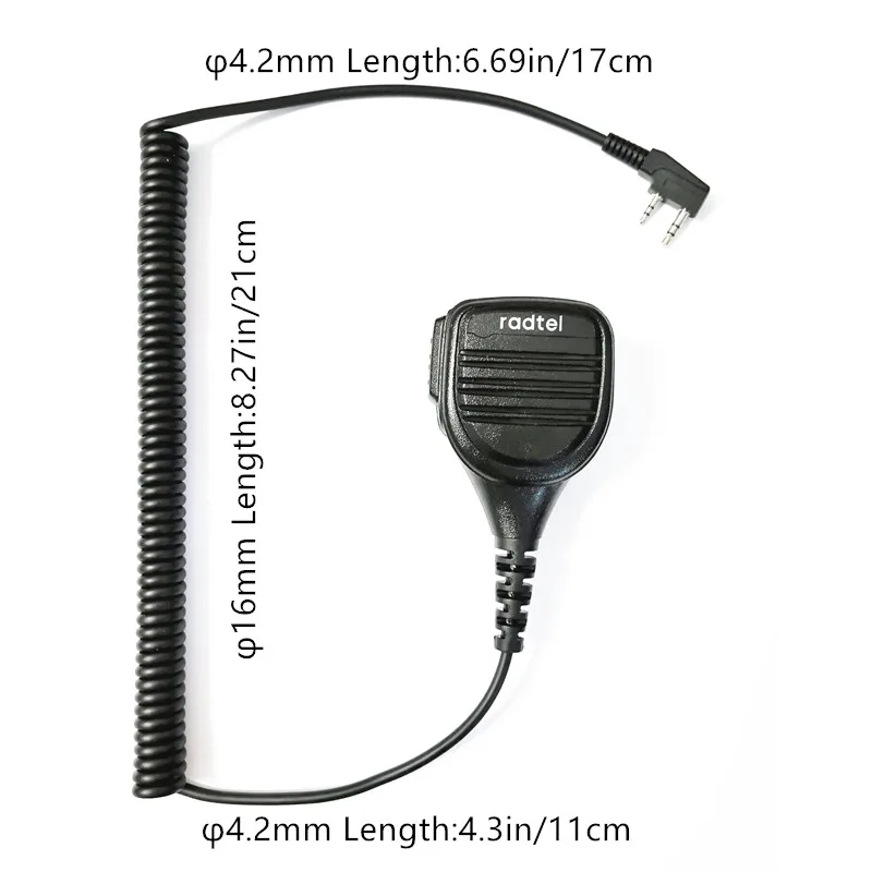 Radtel Heavy Duty плеча Динамик микрофон для Kenwood H777 Puxing PX 888k TYT MD 380 Baofeng UV 5R 5RE иди и болтай