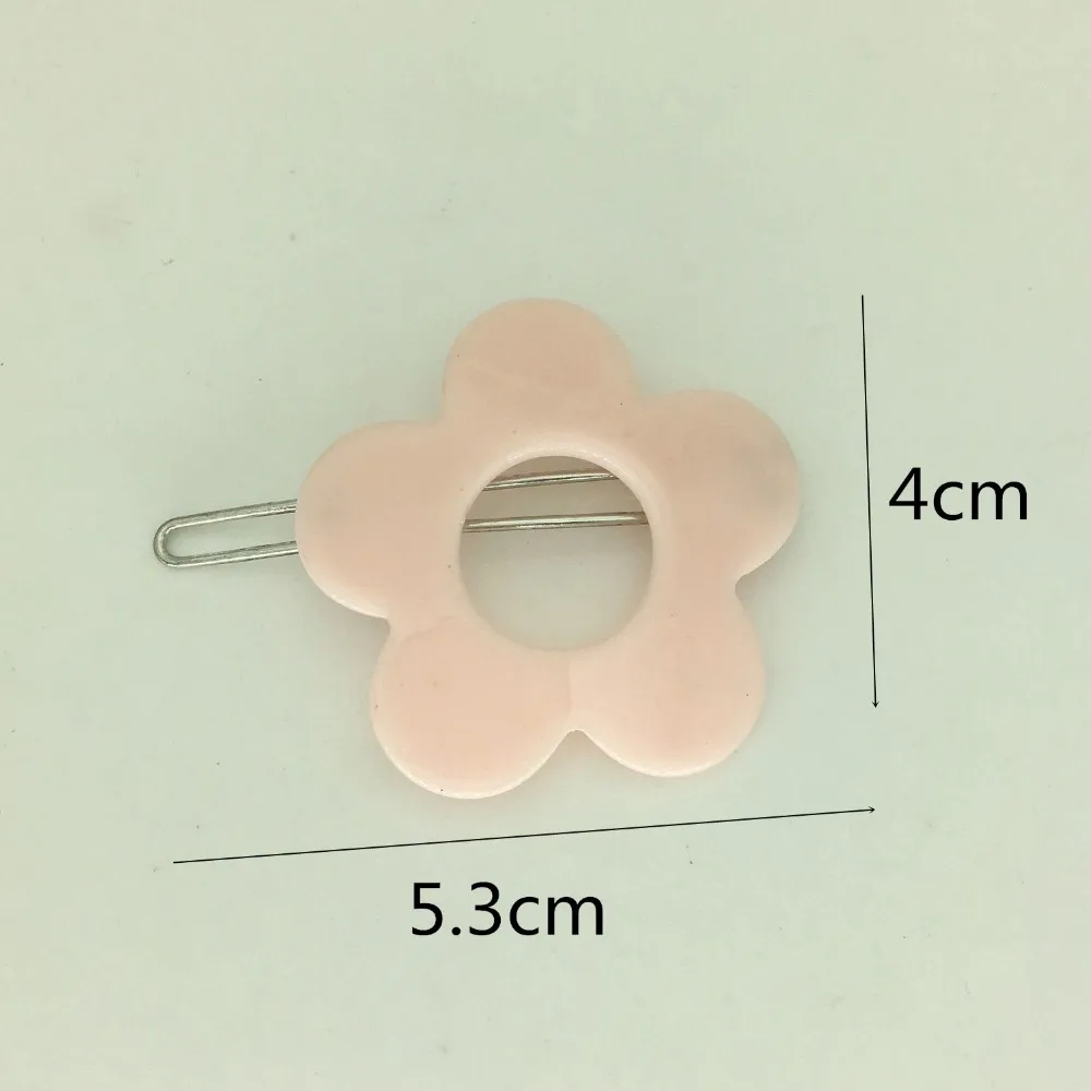 New design Fashion Sunflower Hair clip Lady Women Acrylic Flower Hair pins Hair accessories