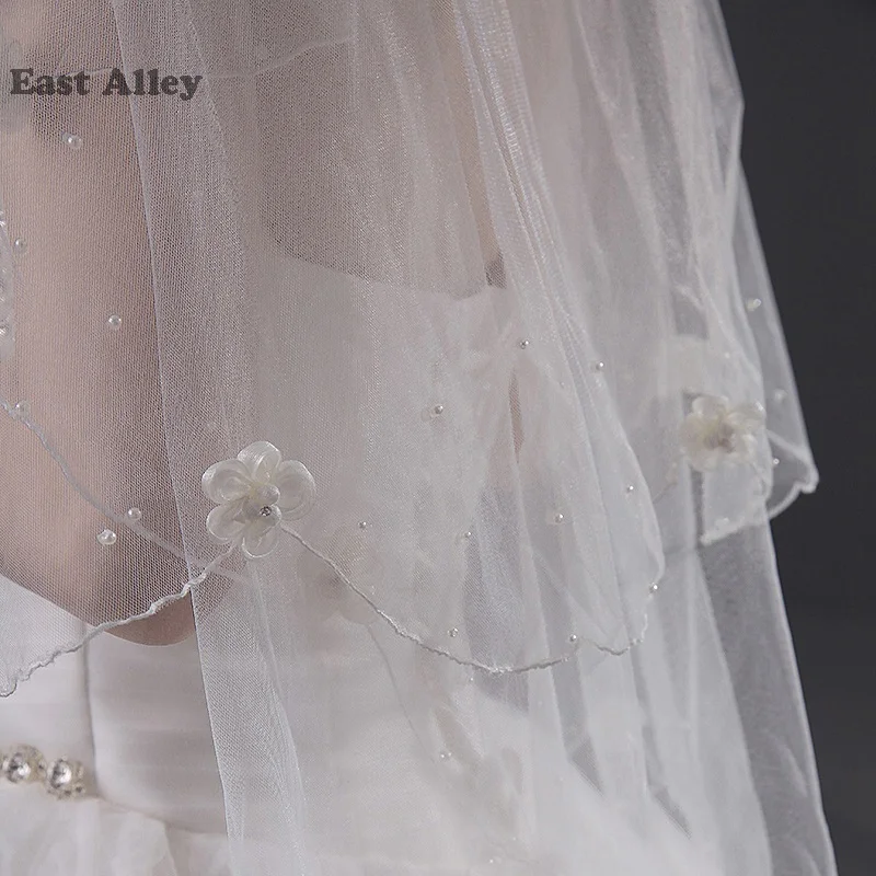 Длина кончика пальца ручной работы 2 слоя Белые цвета слоновой кости цветы