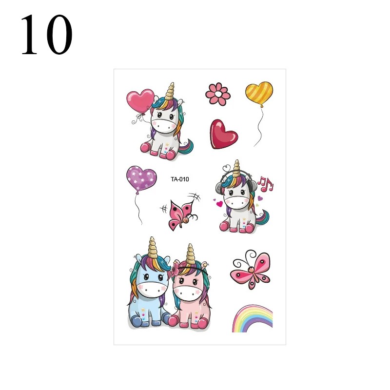 10 Милые наклейки с единорогом, милые наклейки, Kawaii, клейкие канцелярские наклейки для детей, сделай сам, декоративные дневники, принадлежности для скрапбукинга - Цвет: 10