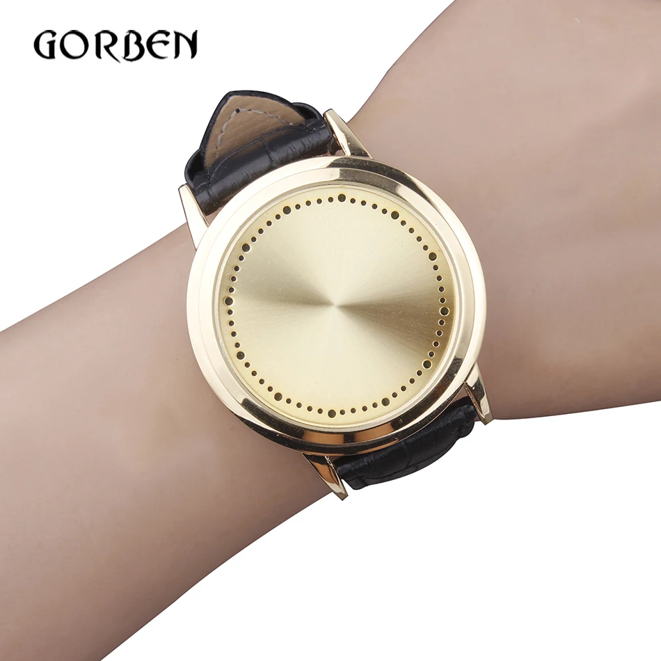 Экран светодиодный сенсорный часы творческий электроники Для мужчин спортивные