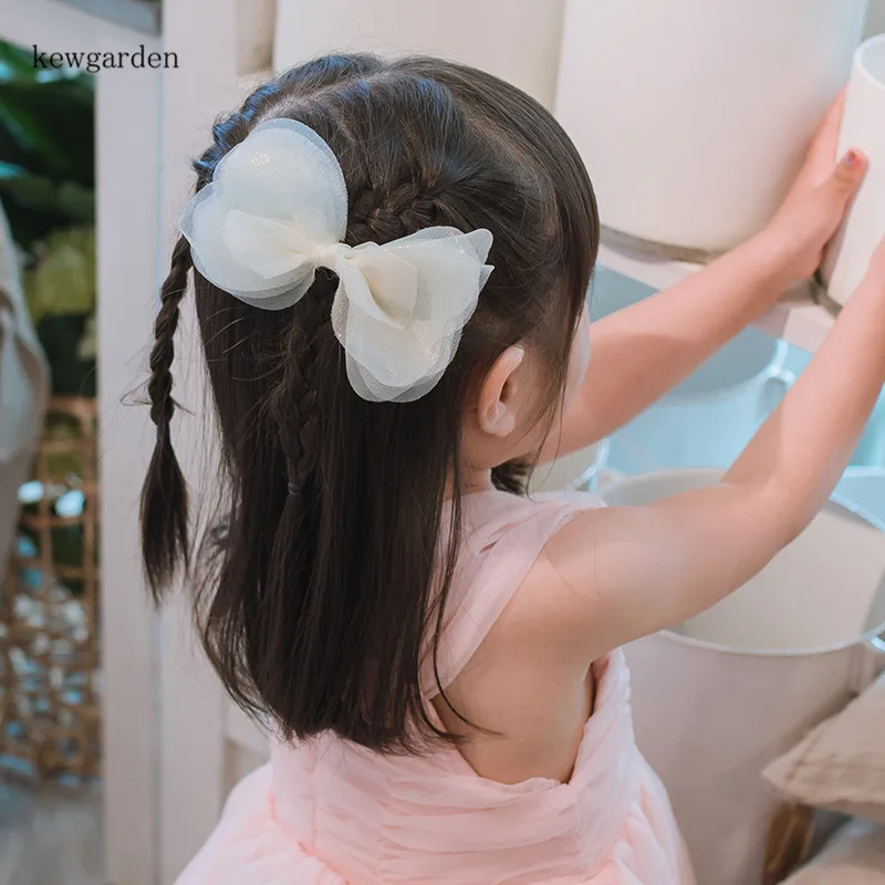 Kewgarden Baby Girls Аксессуары для волос милый шифоновый бантик заколки-пряжки заколки