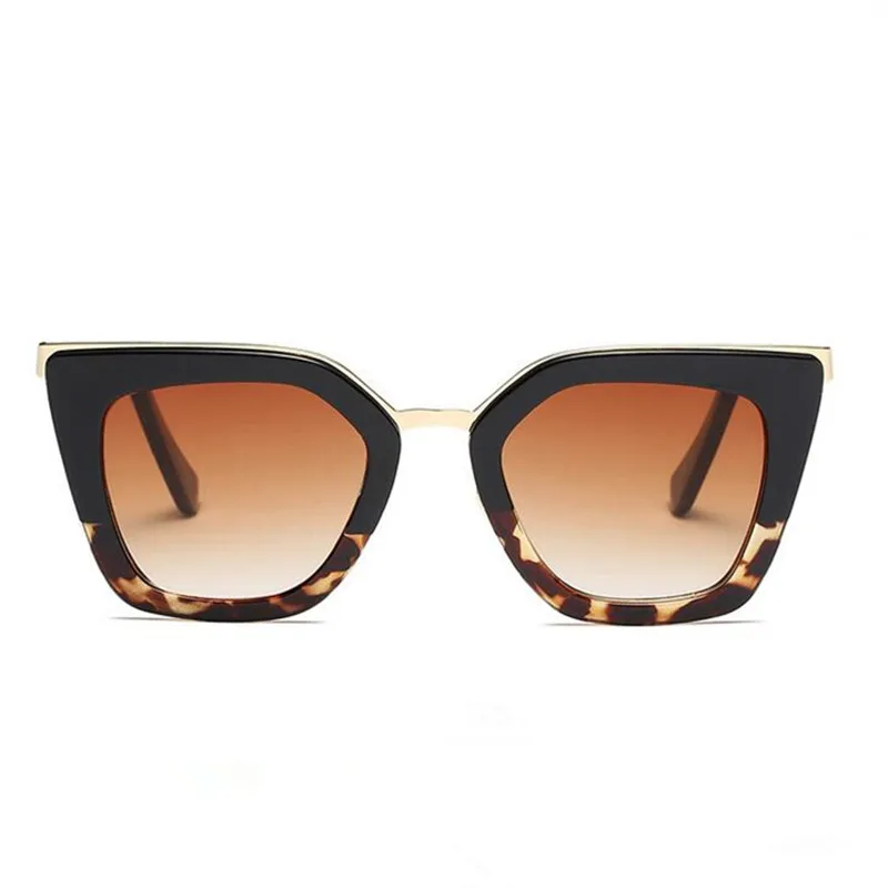 Женские зеркальные солнцезащитные очки Cat Eye винтажные брендовые дизайнерские в