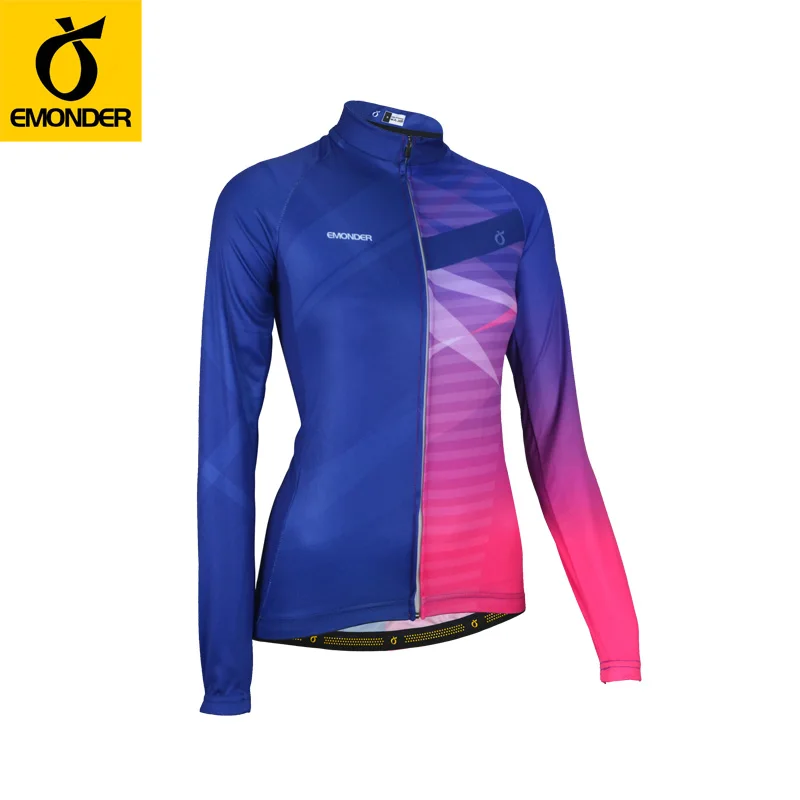 EMONDER 2019 New Pro Women Cycling Jersey Autumn Long sleeve Clothing Mountain Mountaineering camping clothing | Спорт и развлечения