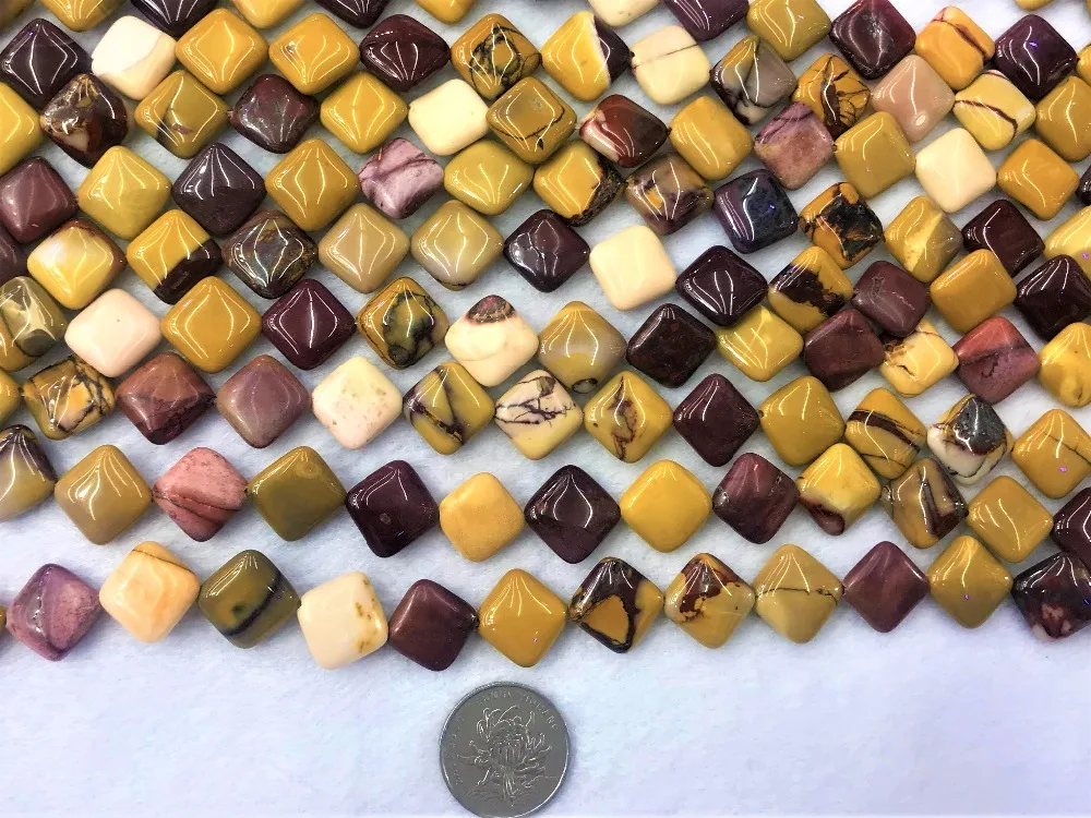 15mNatural Square Opposite Shape Mookites Aventurines Jaspers Jades stone Semi Precious Beads Strand 15(22pcs) Wholesale For DIY | Украшения