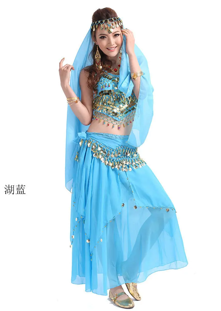 4 шт./1 комплект женский костюм для танца живота|tribal skirt|costume bollywoodbelly dance costumes |