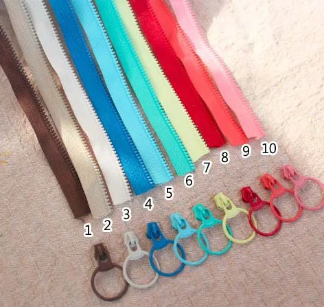 20 ярдов 3# двунаправленный нейлон смолы застежки-молнии для шитья DIY мешок Лоскутные аксессуары односторонняя двухцветная молния подарок 20 Съемник
